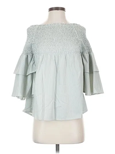 Pre-owned Veronica Beard 3/4 Sleeve Blouse In Blue