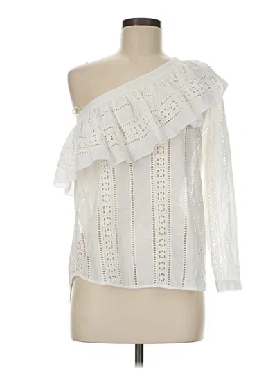 Pre-owned Veronica Beard 3/4 Sleeve Blouse In Ivory