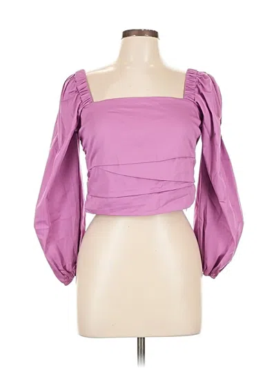 Pre-owned Veronica Beard 3/4 Sleeve Blouse In Purple