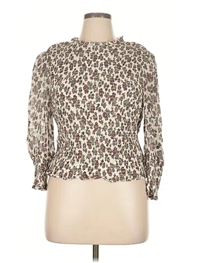 Pre-owned Veronica Beard 3/4 Sleeve Blouse In White