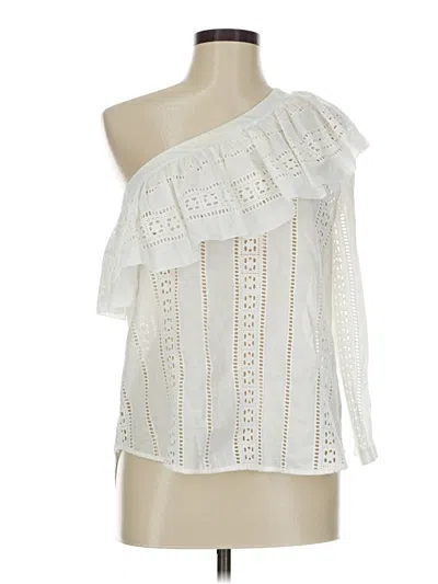 Pre-owned Veronica Beard 3/4 Sleeve Blouse In White