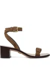 Veronica Beard Elia Ankle Strap Sandal In Black