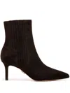 Veronica Beard Women's Lisa 70 Pointed Toe High Heel Boots In Brown