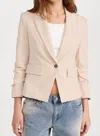 Veronica Beard Aaliyah Dickey Jacket In Khaki/white
