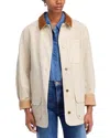Veronica Beard Abbas Cotton Barn Jacket In Neutral