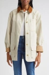 Veronica Beard Abbas Cotton Barn Jacket In Brown
