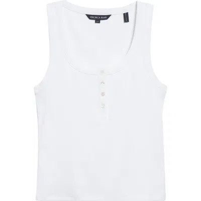 Veronica Beard Abbott Rib Henley Tank