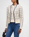 VERONICA BEARD ADAIRE CHECK CARDIGAN