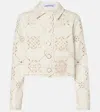Veronica Beard Adelaide Scalloped Eyelet-embroidered Jacket In White
