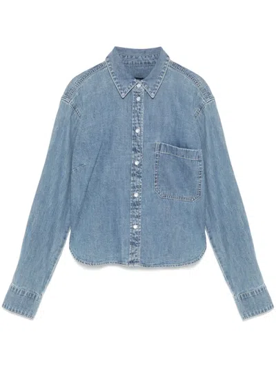 Veronica Beard Aderes Shirt In Blau