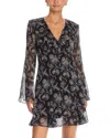 Veronica Beard Adrienne Silk Mini Dress In Multi