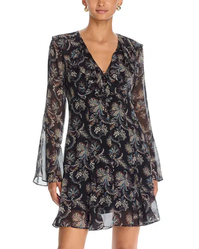 Veronica Beard Adrienne Silk Mini Dress In Multi