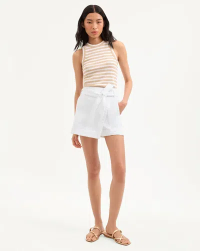VERONICA BEARD AGEE BELTED WRAP SKORT