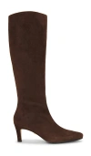 Veronica Beard Aisla Knee High Boot In Brown