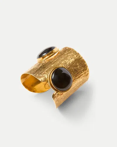 Veronica Beard Ajourée Ii Smoky Quartz Cuff
