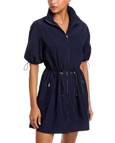 Veronica Beard Akerman Front Zip Dress In Blue