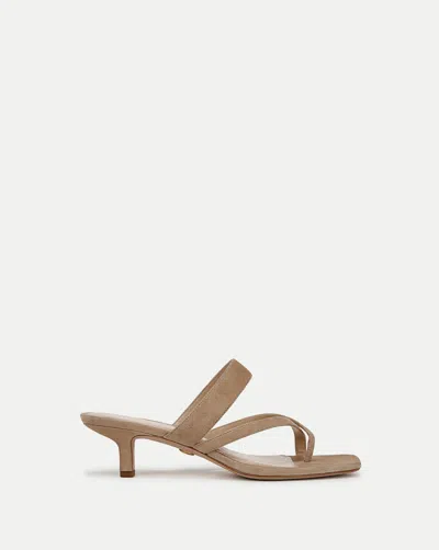 Veronica Beard Alanis Suede Sandal In Neutral
