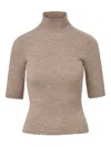 Veronica Beard Alastair Short-sleeve Pullover In Neutral