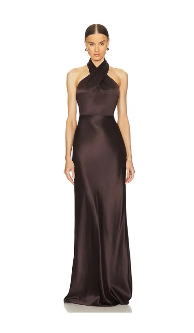 Veronica Beard Alberta Dress In Chocolate