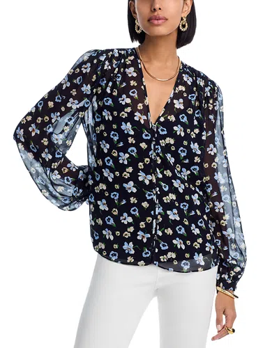 VERONICA BEARD ALEC FLORAL BLOUSE