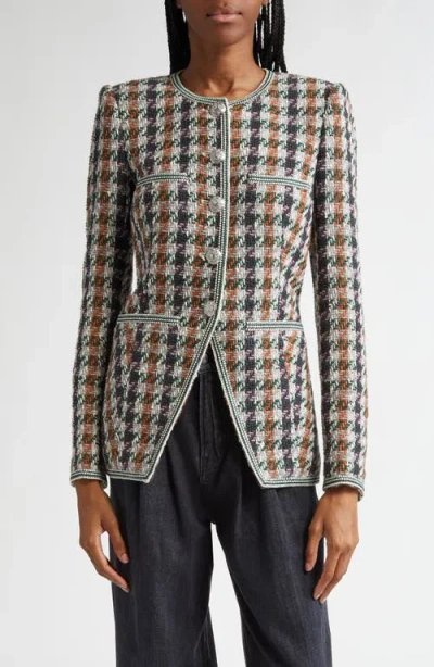 VERONICA BEARD VERONICA BEARD ALESSIA COTTON BLEND TWEED JACKET