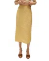 Veronica Beard Allora Beaded Midi Skirt In Gold