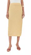 Veronica Beard Allora Midi Skirt In Chamomile In Neutral