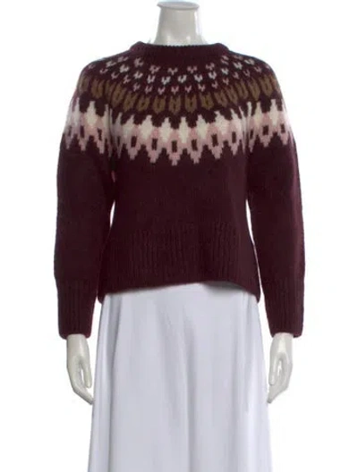 Pre-owned Veronica Beard Alpaca Patterned Sweater W/ Tags In Multi