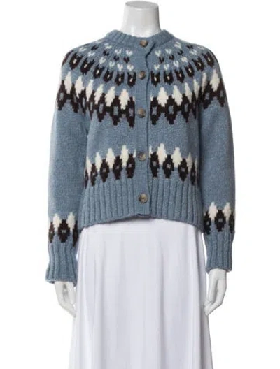 Pre-owned Veronica Beard Alpaca Printed Sweater W/ Tags In Multi