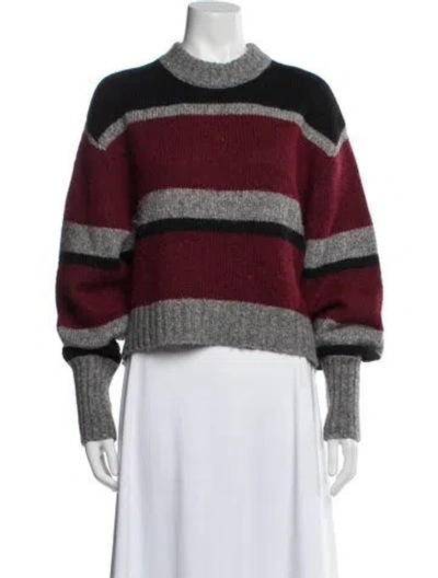 Pre-owned Veronica Beard Alpaca Striped Sweater In Multi
