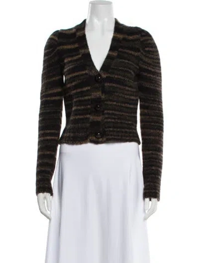 Pre-owned Veronica Beard Alpaca Striped Sweater In Multi