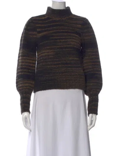 Pre-owned Veronica Beard Alpaca Striped Sweater In Multi