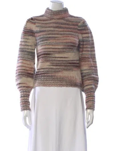 Pre-owned Veronica Beard Alpaca Striped Sweater In Multi