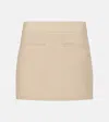 Veronica Beard Alvara Linen-blend Twill Mini Skirt In Neutral
