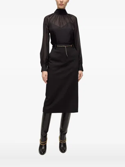 Veronica Beard Alyssa Blouse In Black