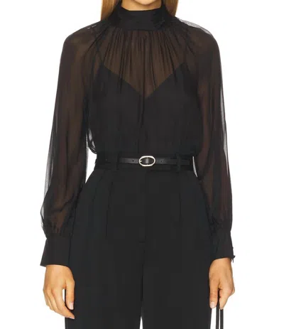 Veronica Beard Alyssa Blouse In Black