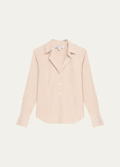 Veronica Beard Amelia Shirt In Acornwhite