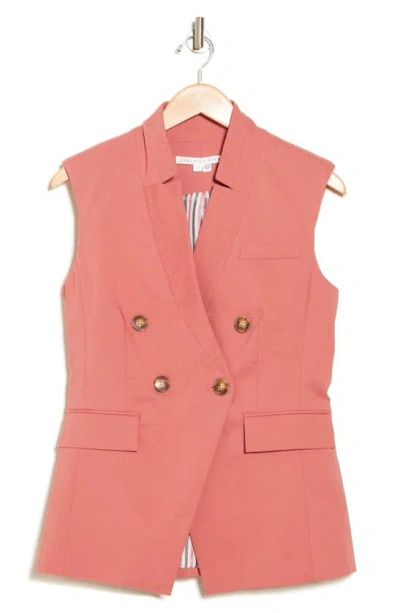 Veronica Beard Amika Double Breasted Vest <br> In Faded Rose