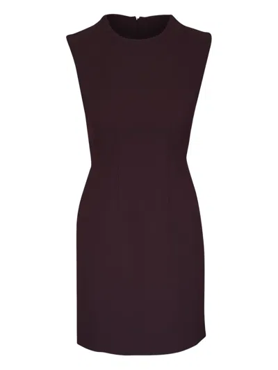 Veronica Beard Anais Mini Dress In Dark Currant In Black
