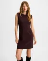 Veronica Beard Anais Mini Dress In Dark Currant In Black