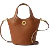 Veronica Beard Anchor Leather Top Handle Bag In Blue