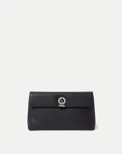 Veronica Beard Anchor Clutch In Black