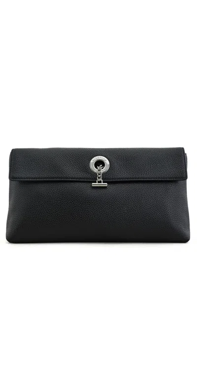 Veronica Beard Anchor Clutch Black
