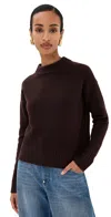 VERONICA BEARD ANDI SWEATER DARK CHOCOLATE