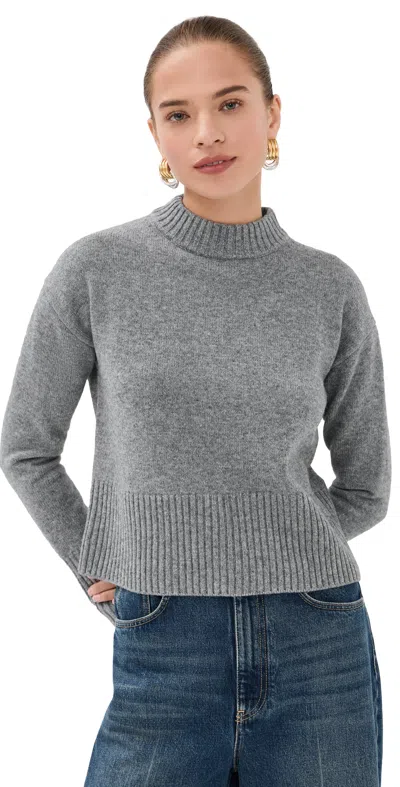 Veronica Beard Andi Sweater Medium Heather Grey In Gray