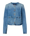 Veronica Beard Andrea Denim Jacket In Blue