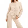 Veronica Beard Andrea Jacket In Dove/gold In Neutral