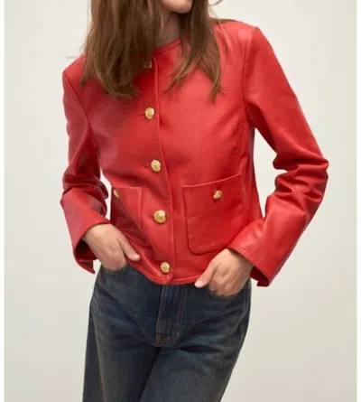 Veronica Beard Andrea Jacket In Poppy