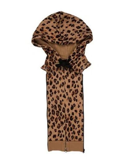 Pre-owned Veronica Beard Animal Print Dickey In Neutrals