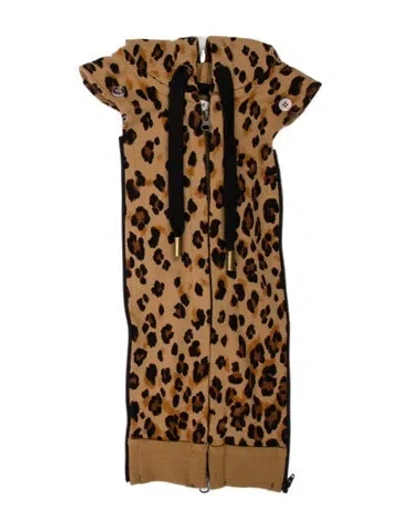 Pre-owned Veronica Beard Animal Print Dickey W/ Tags In Brown